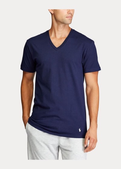 Polo Ralph Lauren Classic Wicking V-Neck 3-Pack T Shirt Herre Danmark (YUMWO9406)